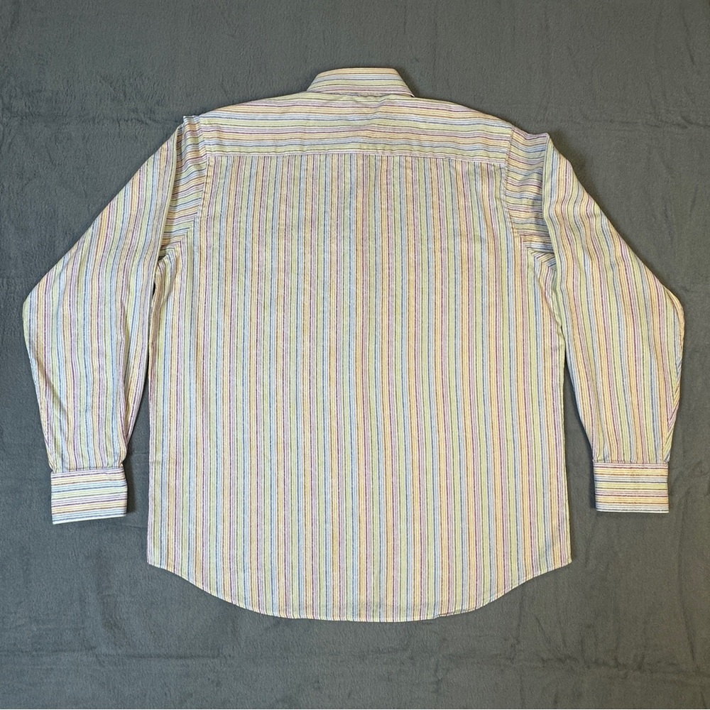 Bugatchi Uomo Multicolor Striped Button Down Shir… - image 4